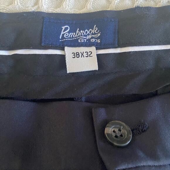 Pembrook Men’s Navy Golf Dress Classic Comfort Fit Pants Sz 38x32 - Picture 8 of 8